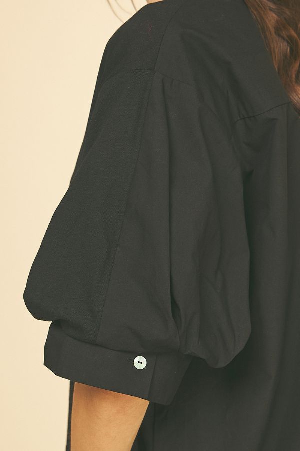 Oversized Black Not So Basic Tee