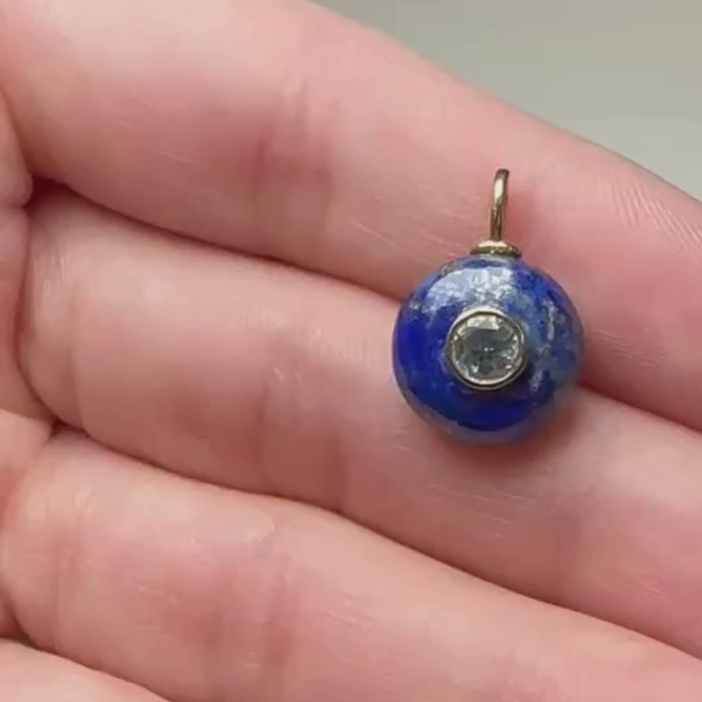 Lapis Lazuli Mini Round Charm